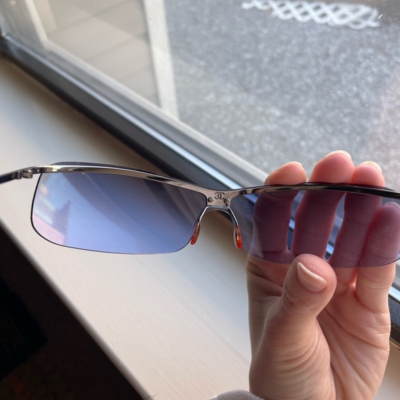 Chanel 4043 Blue Gradient Rimless Sunglasses - Picture 7 of 12